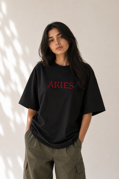 Streetigic Oversized Aries T-Shirt