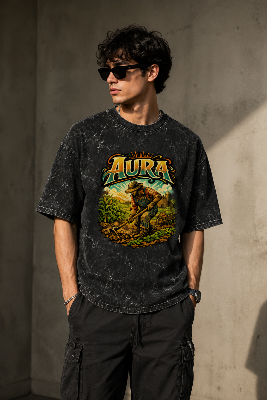 Streetigic Unisex Aura-Farming Oversized Tee