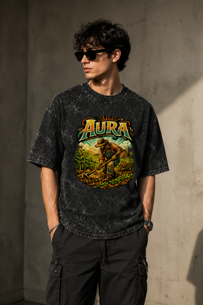 Streetigic Unisex Aura-Farming Oversized Tee