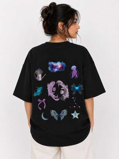 Streetigic Pisces Oversized T-Shirt