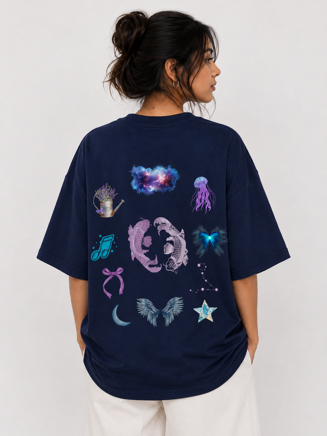 Streetigic Pisces Oversized T-Shirt