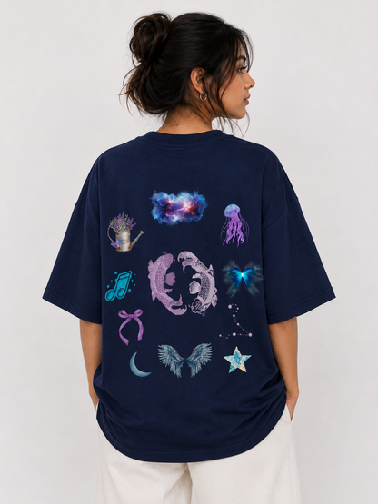 Streetigic Pisces Oversized T-Shirt