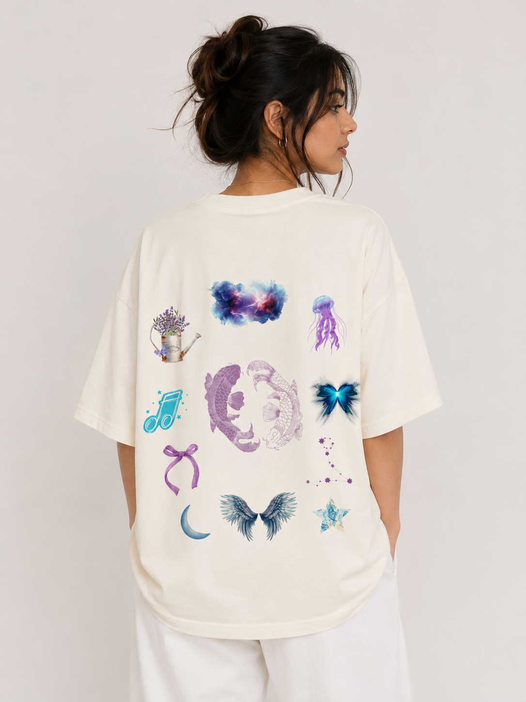 Streetigic Pisces Oversized T-Shirt