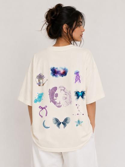 Streetigic Pisces Oversized T-Shirt