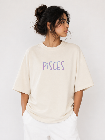 Streetigic Pisces Oversized T-Shirt