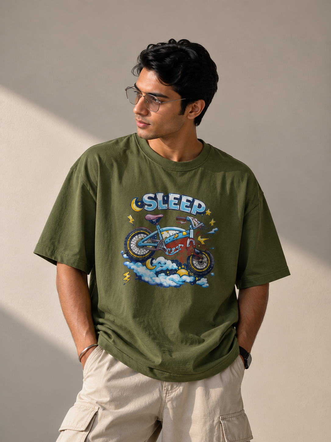 Streetigic 'Sleep Cycle' Oversized  T-Shirt