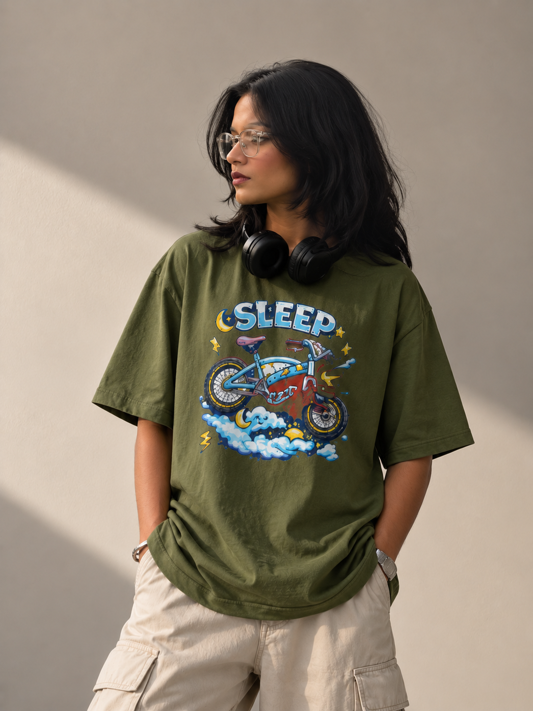Streetigic 'Sleep Cycle' Oversized  T-Shirt