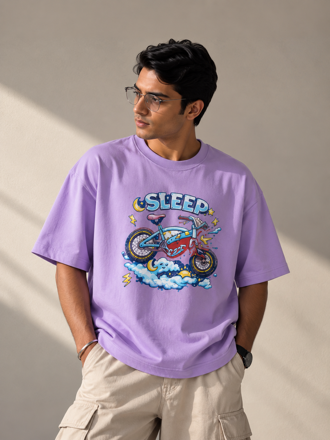 Streetigic 'Sleep Cycle' Oversized  T-Shirt