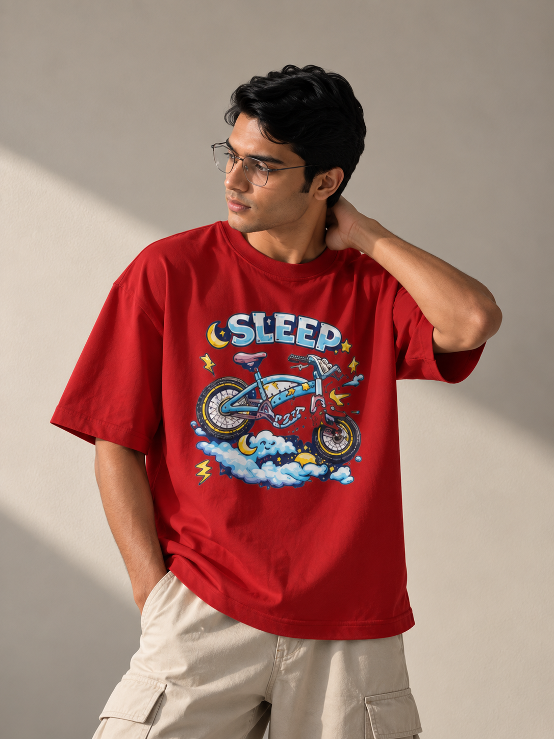 Streetigic 'Sleep Cycle' Oversized  T-Shirt