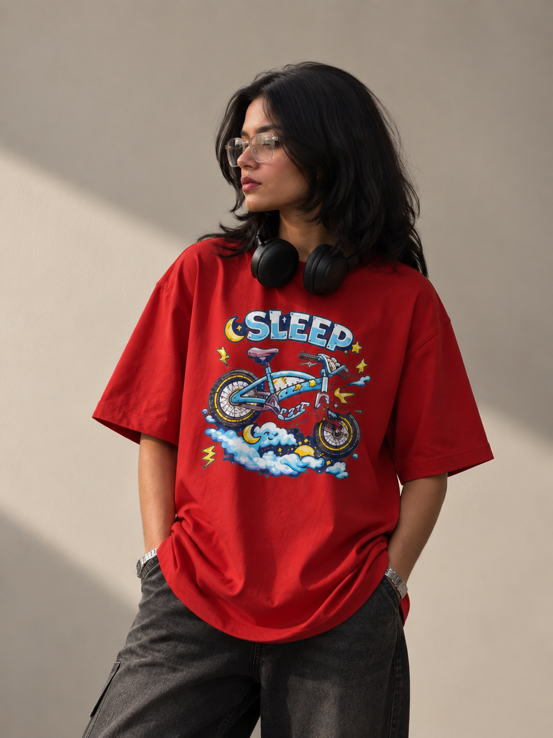 Streetigic 'Sleep Cycle' Oversized  T-Shirt