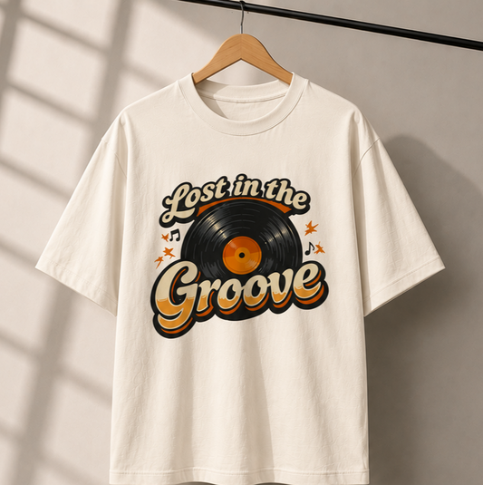 Streetigic Unisex Groove Oversized  T-Shirt